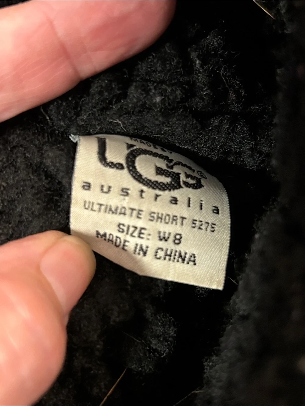 Ugg Australia Ultimate Short 5275 Black Suede Winter Boots